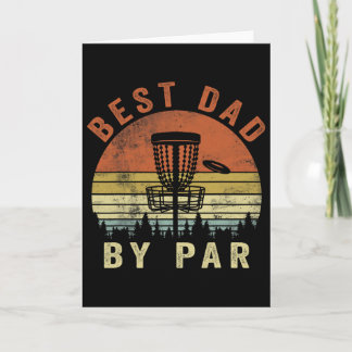 Tarjeta Funny Best Dad By Par Disc Golf Father's Day Men 