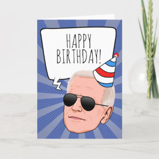 Tarjeta Funny Biden Birthday