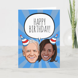 Tarjeta Funny Biden Harris Birthday Card