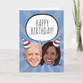 Tarjeta Funny Biden Harris Cumpleaños