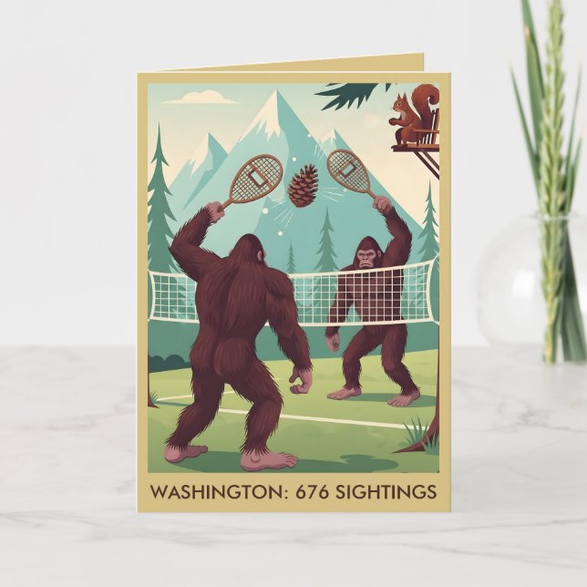 Tarjeta Funny Bigfoot (Anverso)