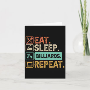 Tarjeta Funny Billiard Game 9-ball Jugador Dad Cue Stick L