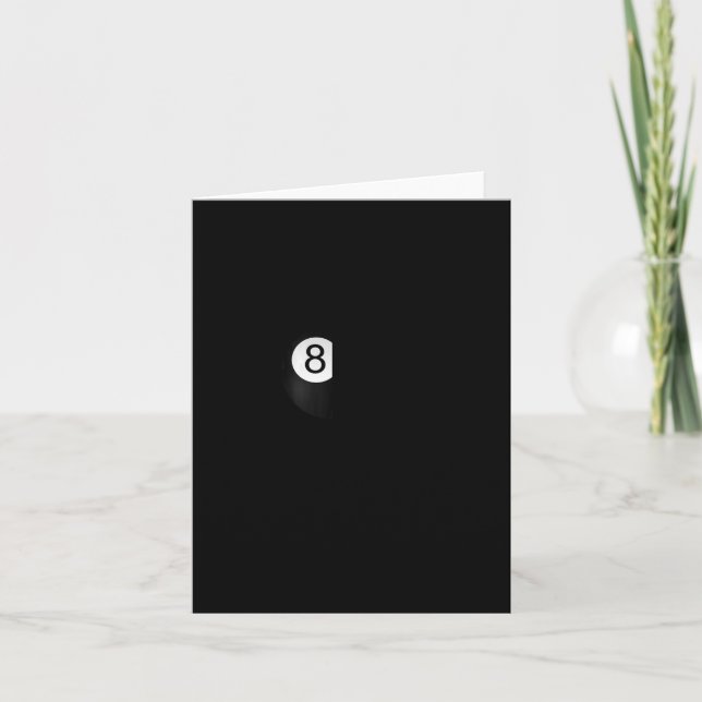 Tarjeta Funny Billiards Long-sleeve Para Jugador De Piscin (Anverso)