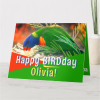 Funny Bird Pun Green Happy Birday