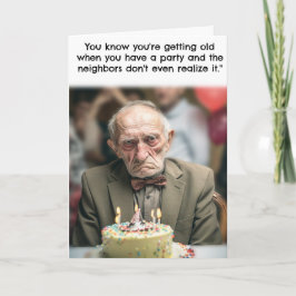 Tarjeta Funny Birday Card Old Age Geezer