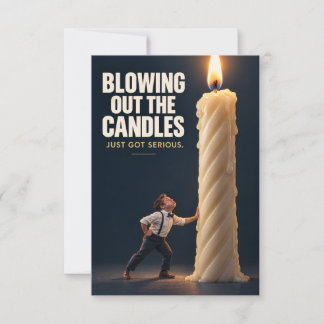 Tarjeta Funny Birthday Candle Greeting Card