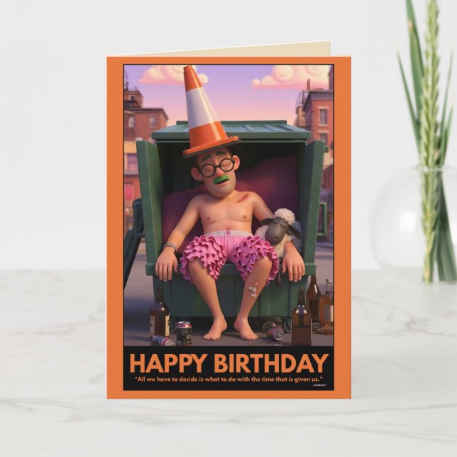 Tarjeta Funny Birthday Card (Anverso)