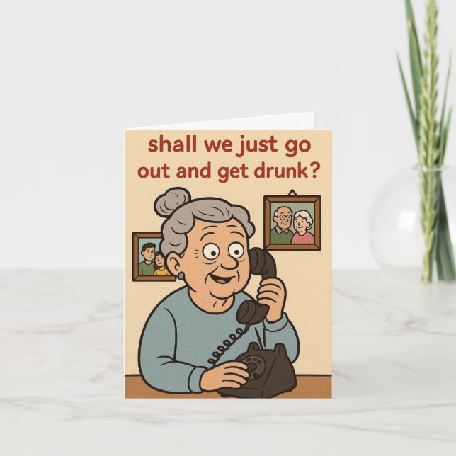 Tarjeta Funny Birthday card  (Anverso)