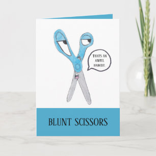 Tarjeta Funny Birthday Card Scissors