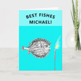 Tarjeta Funny Birthday Fish