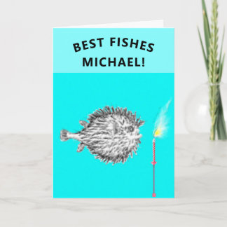 Tarjeta Funny Birthday Fish
