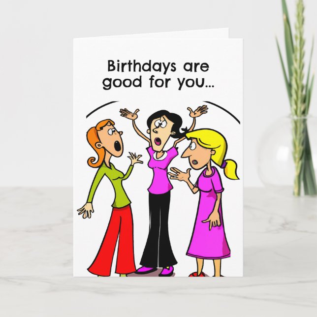 Tarjeta Funny Birthday Live Longer Card (Anverso)