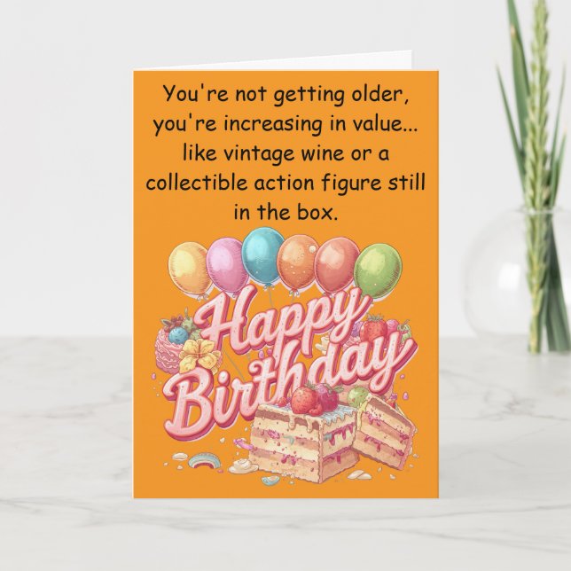 Tarjeta Funny Birthday Observational Humor Greeting (Anverso)