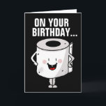 TARJETA FUNNY BIRTHDAY POOP CARTAS BUENOS MOVIMIENTOS DE B<br><div class="desc">FELICIDAD Y BUENOS MOVIMIENTOS DE BOWEL TARJETA DE CUMPLEAÑOS</div>