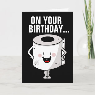 TARJETA FUNNY BIRTHDAY POOP CARTAS BUENOS MOVIMIENTOS DE B