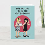 Tarjeta Funny Birthday Wish for Female Friend<br><div class="desc">Funny Happy Birthday Greeting Card Humor for female friend</div>