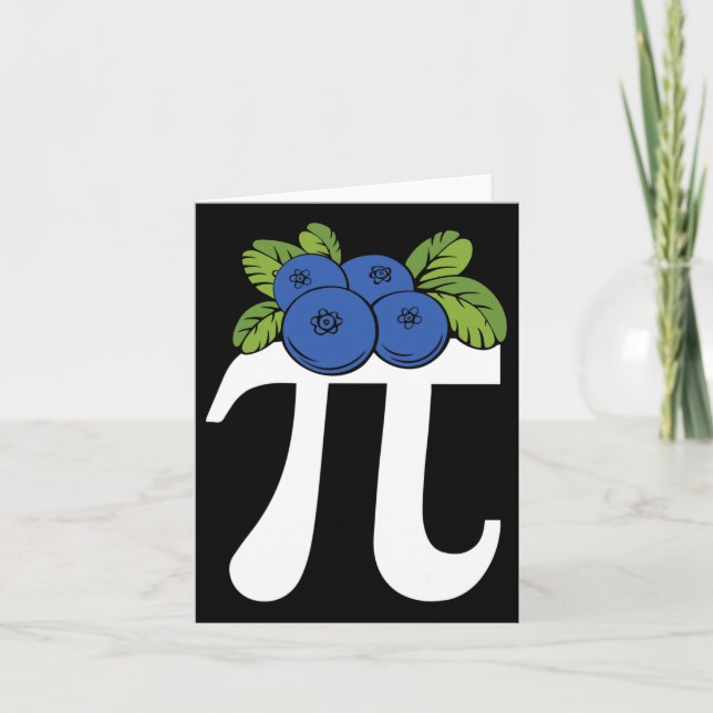 Tarjeta Funny Blueberry Pi Day (Anverso)