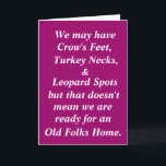 Tarjeta Funny Boomer Birthday Card<br><div class="desc">¡La tarjeta de cumpleaños humorística perfecta para todas las personas de cierta edad (hombres y mujeres)!  Puede que estemos envejeciendo pero eso no significa que no podamos reírnos. Una parte de CADA venta beneficia a la Fundación de Investigación sobre el Cáncer de Mama.</div>