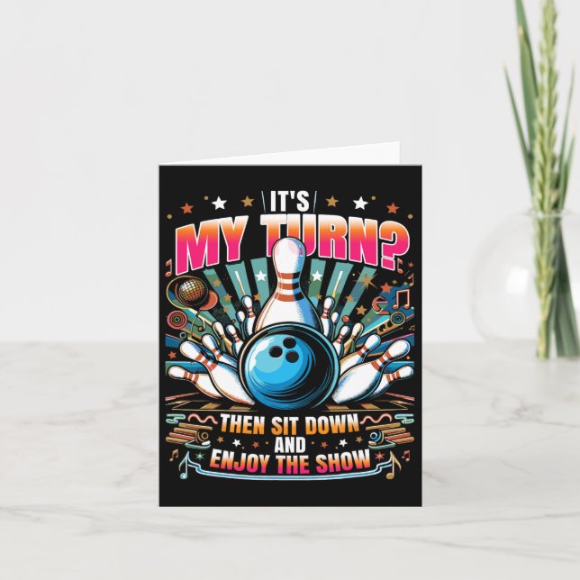 Tarjeta Funny Bowler Bowler 1 (Anverso)