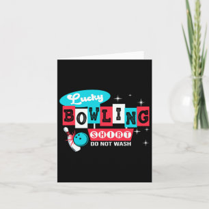 Tarjeta Funny Bowling Design No Lavar Esto Es Mi Suerte