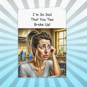 Tarjeta Funny Break Up Support