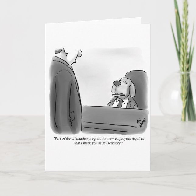 Tarjeta Funny Business Humor Blank Greeting Card (Anverso)