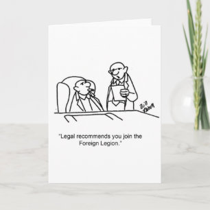Tarjeta Funny Business Humor Greeting Card Blank