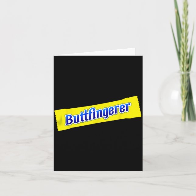 Tarjeta Funny Buttfingerer Inappropriate Offensive Adult D (Anverso)