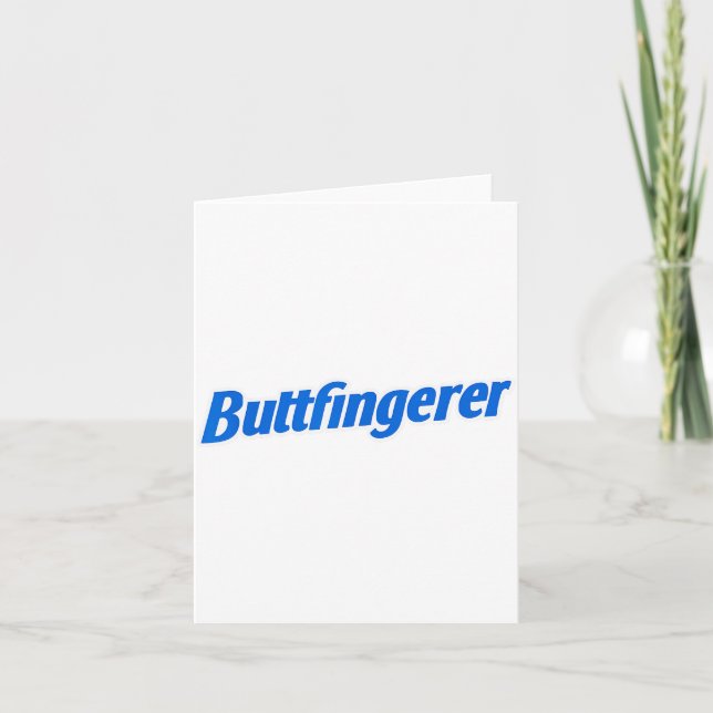 Tarjeta Funny Buttfingerer Tee Butt Fingerer Halloween Emb (Anverso)
