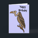 Tarjeta Funny Buzzard Birthday Card<br><div class="desc">La divertida tarjeta de cumpleaños del personalizado Buzzard dice Feliz Cumpleaños afuera y dice: De un viejo buzzard a otro dentro. Agradable y gracioso para un amigo por el cumpleaños de la colina.</div>