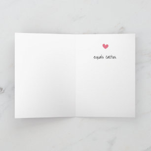 Tarjeta Funny Cactus Greeting Card