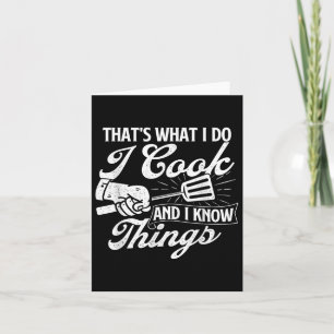 Tarjeta Funny Camisetas De Bbq Eso Lo Que Hago Y Lo Sé