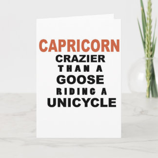 Tarjeta Funny Capricorn Birthday Card