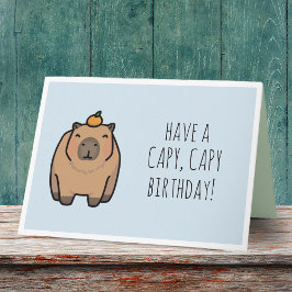 Tarjeta Funny Capybara Pun Birday Card