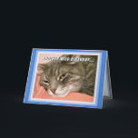 Tarjeta Funny Cat Birthday Card<br><div class="desc">Funny Cat Birthday Card</div>