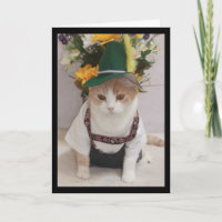 Funny Cat German Birthday