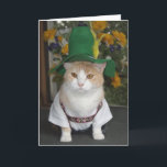 Tarjeta Funny Cat German Birthday<br><div class="desc">Bubba Kitty,  Alemán Divertido.  Esta es una nueva foto con un nuevo gorra bávaro.   El texto en alemán es del sitio de traducciones gratuitas.google.   Inside:  "¡Feliz cumpleaños,  mi buen amigo!"  Puede cambiar el texto en los campos de texto.</div>
