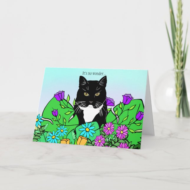 Tarjeta Funny Cat Lover Birday Card (Anverso)