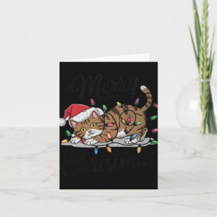Tarjeta Funny Cat Navidades asusta Black Cat Halloween