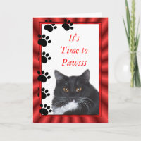 Funny Cat Sylvester card-personalizar en cualquier
