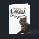 Tarjeta Funny Cat Whispering Birthday Greeting Card<br><div class="desc">Graciosa tarjeta de bienvenida de cumpleaños para los amantes del gato en tu vida. Esta linda tarjeta de felicitación es la manera perfecta de desear Feliz Cumpleaños a un amigo,  compañero de trabajo,  familiar o alguien especial.</div>
