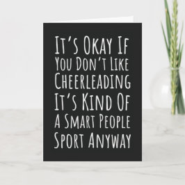 Tarjeta Funny Cheerleading Cards Cheerleader Team Cheer