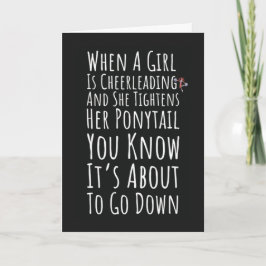 Tarjeta Funny Cheerleading Cards Girly Girls Cheerleader