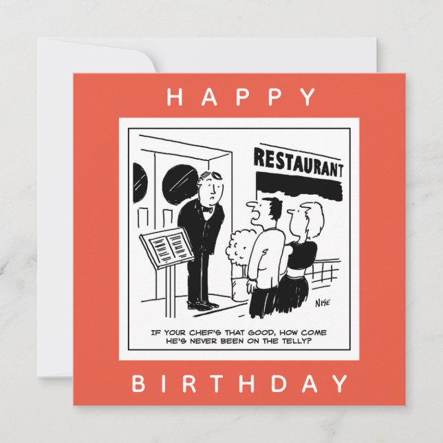 Tarjeta Funny Chef Personalizado - ¿Es el Chef Altamente R (Anverso)