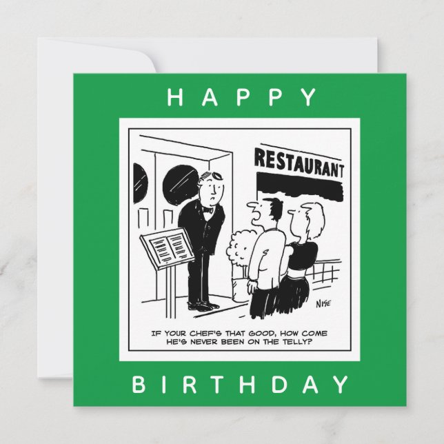 Tarjeta Funny Chef Personalizado - ¿Es el Chef Altamente R (Anverso)