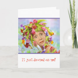 Tarjeta Funny Chica Birthday Card
