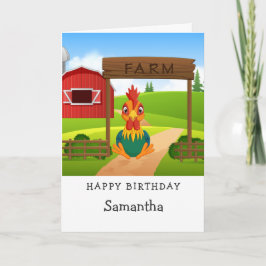 Tarjeta Funny Chicken Birthday Card