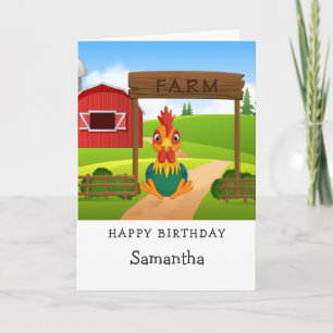 Tarjeta Funny Chicken Birthday Card
