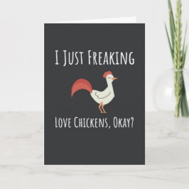 Tarjeta Funny Chicken Cards Humor Humorous Joke Animals