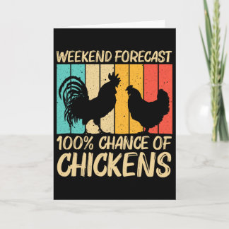 Tarjeta Funny Chicken Design For Men Women Farm Farmer Chi